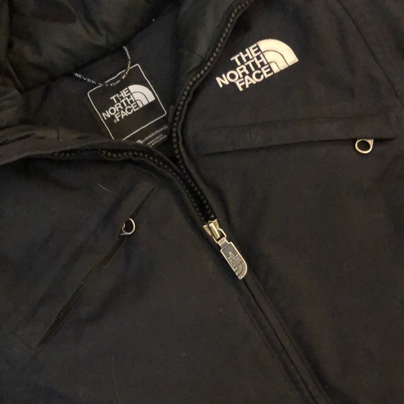 NORTH FACE WATERPROOF BLACK  TRICLIMATE FUR BLACK PARKA HYVENT - Picture 8 of 14